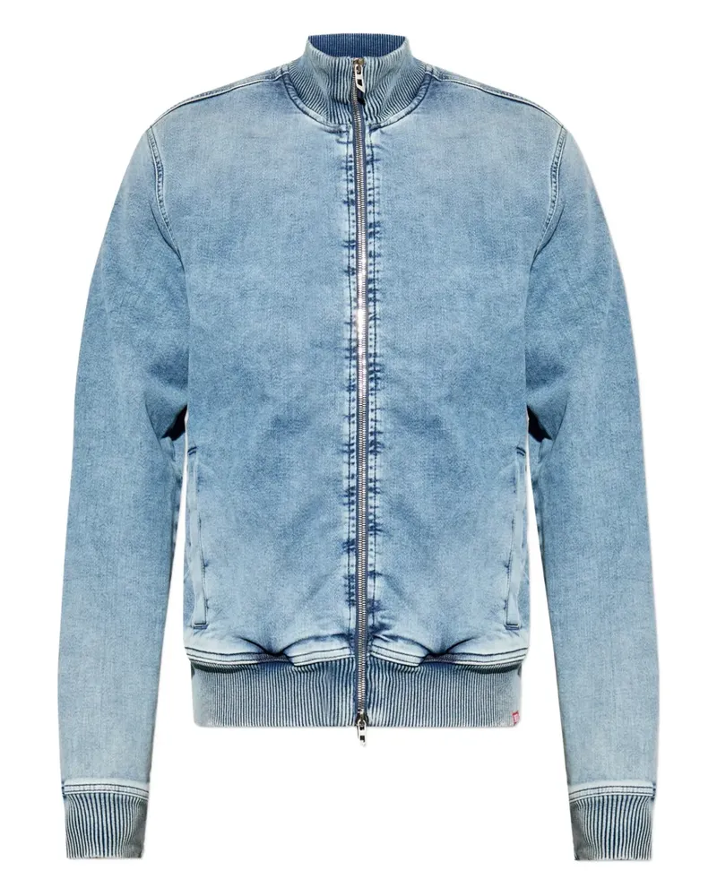 Diesel Jeansjacke mit Reißverschluss - Blau Blau