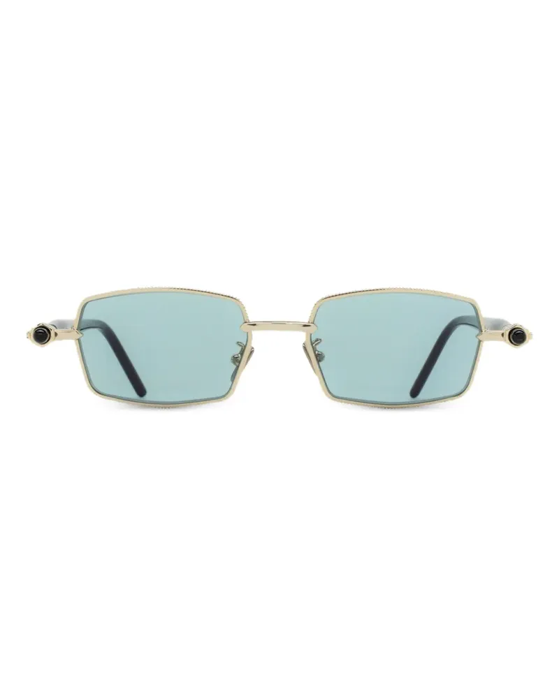 KUBORAUM Sonnenbrille mit eckigem Gestell - Gold Gold