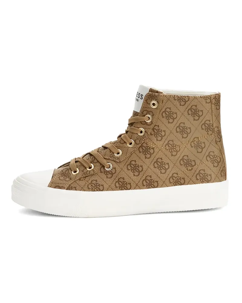 Guess Istria High-Top-Sneakers mit Logo - Nude Nude
