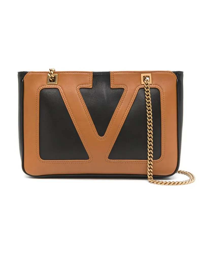 Valentino Garavani Kleine Viva Superstar Schultertasche - Braun Braun