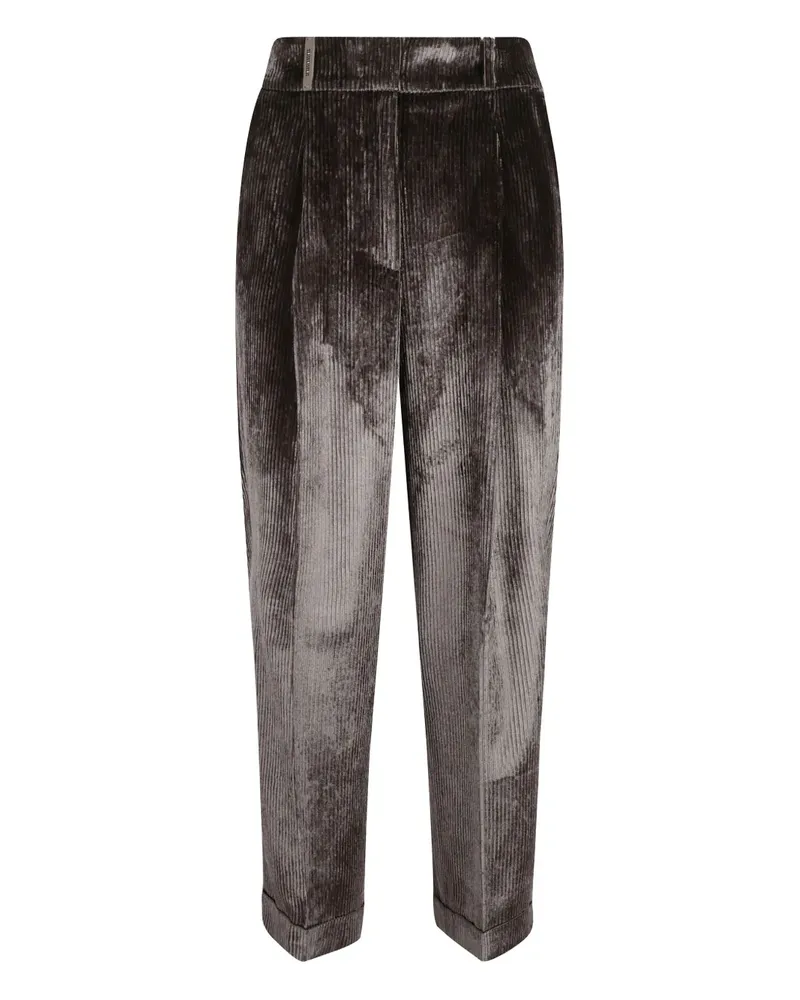 Peserico Hose aus Cord - Grau Grau