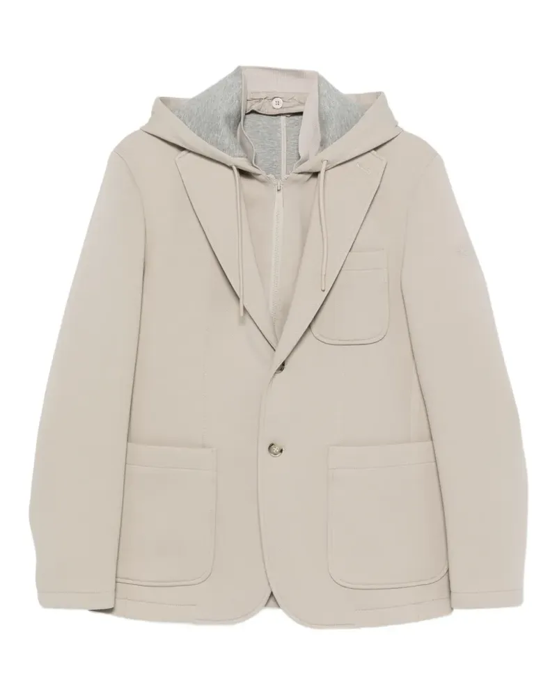 Manuel Ritz Kapuzenjacke aus Twill-Jersey - Nude Nude