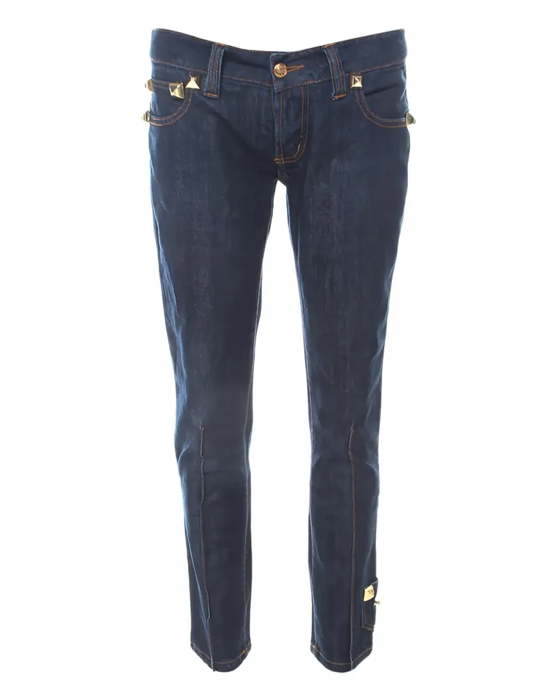 Philipp Plein Jeans mit Nieten - Blau Blau