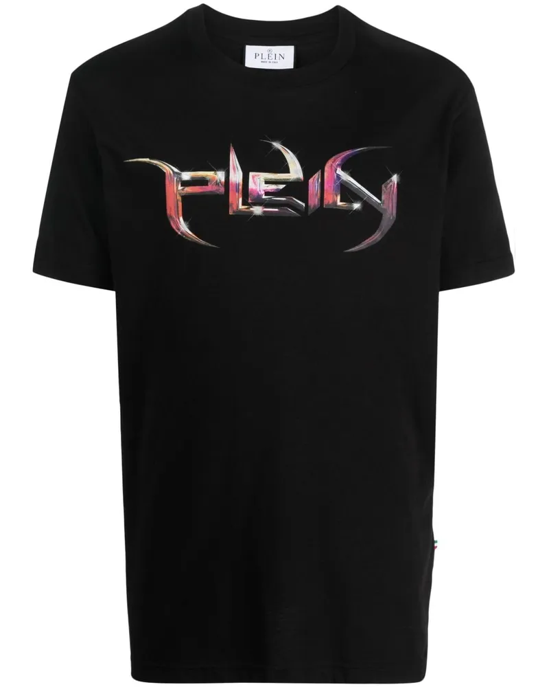 Philipp Plein T-Shirt mit Logo-Print - Schwarz Schwarz