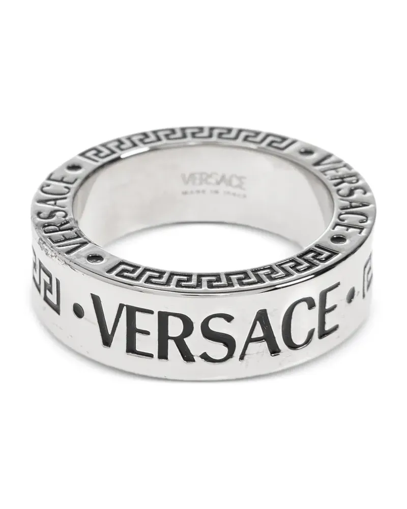 Versace Ring mit Logo-Gravur - Silber Silber
