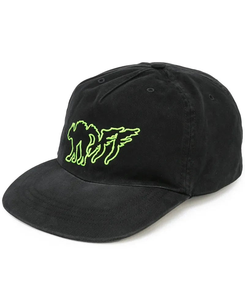 OFF-WHITE Baseballkappe mit Logo-Stickerei - Schwarz Schwarz