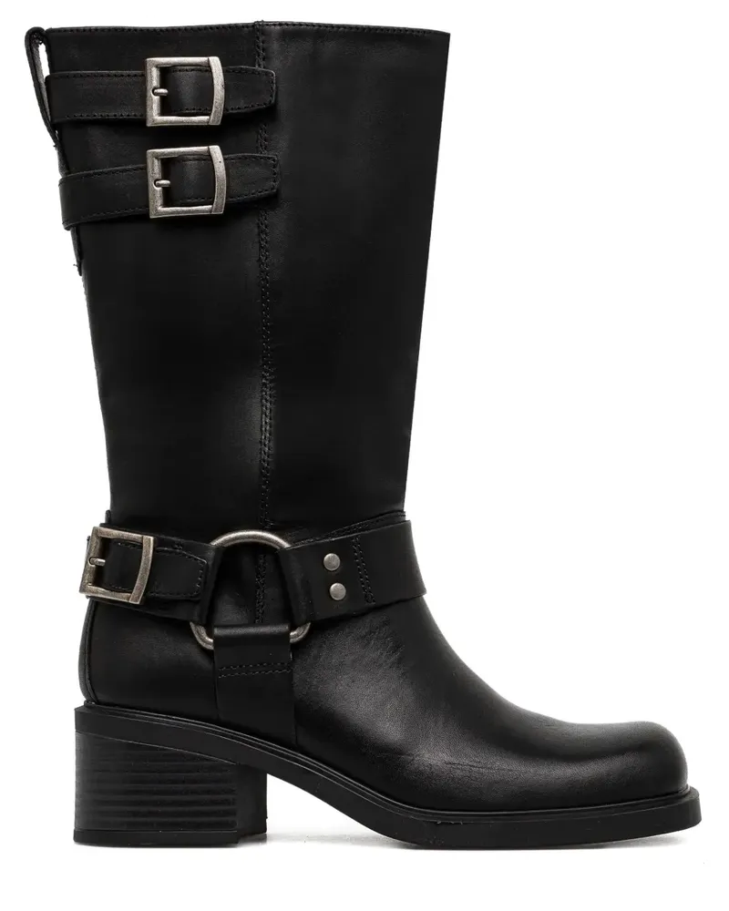 Vagabond Daniella Stiefel mit Schnallenriemen - Schwarz Schwarz