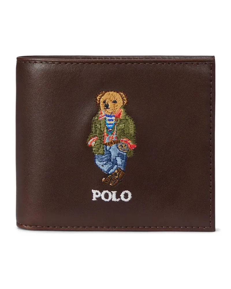 Ralph Lauren Portemonnaie mit Polo Bear-Stickerei - Braun Braun