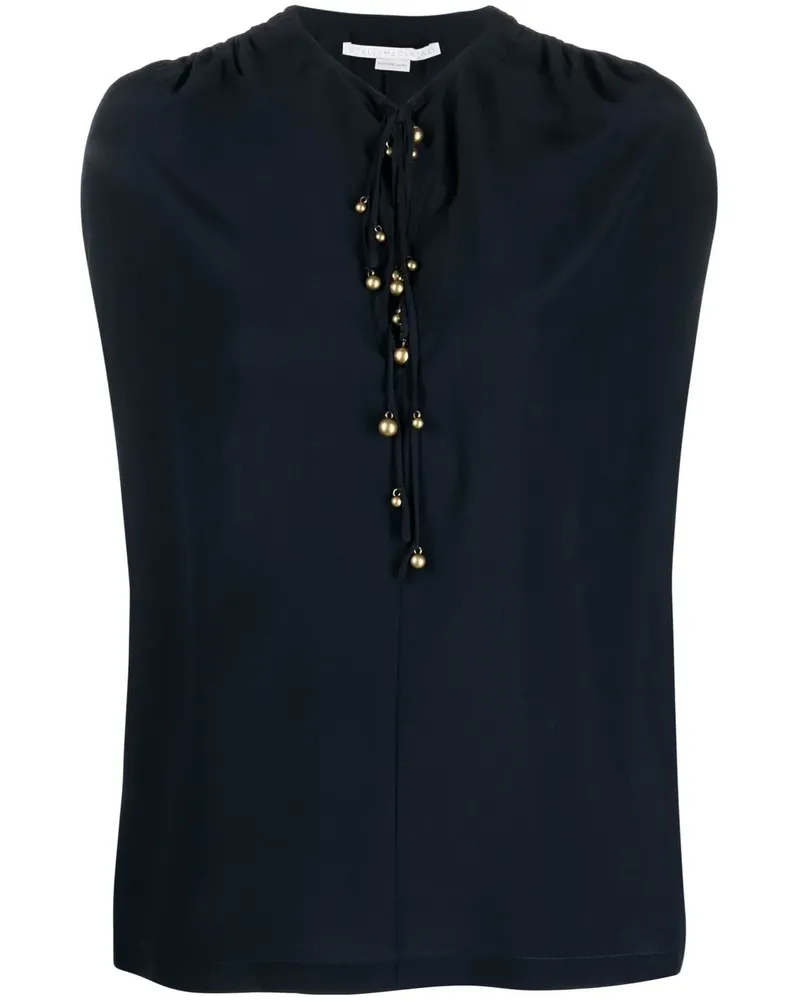 Stella McCartney Bluse mit Knopfdetail - Schwarz Schwarz