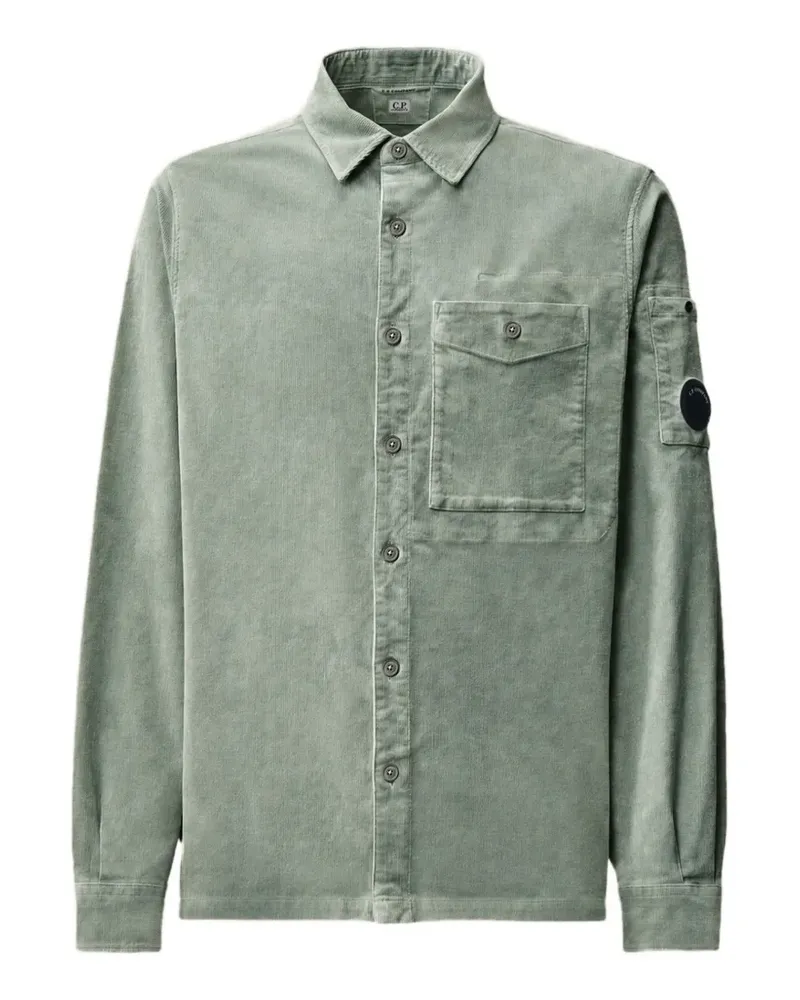 C.P. Company corduroy long-sleeve Lens button shirt - Grün Grün