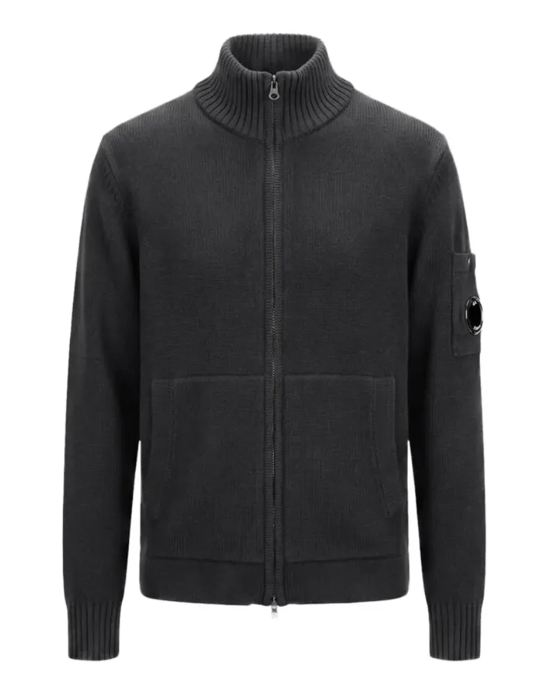 C.P. Company Cardigan mit Reißverschluss - Schwarz Schwarz