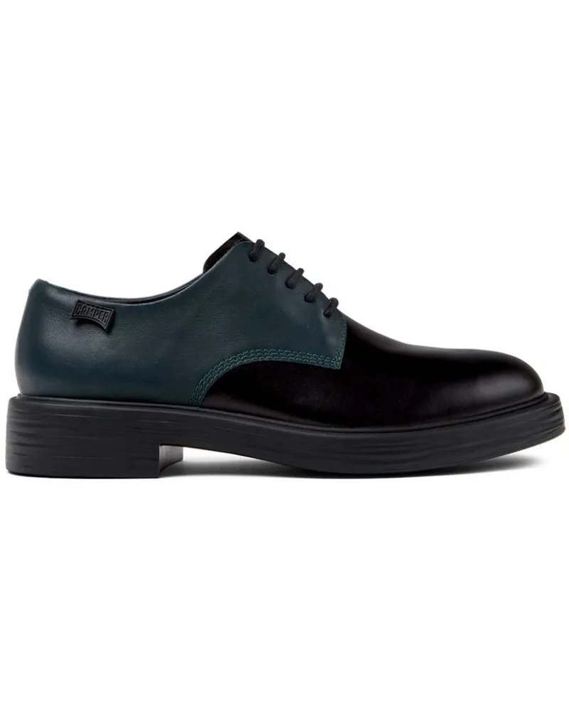 Camper Dean Derby-Schuhe in Colour-Block-Optik Schwarz