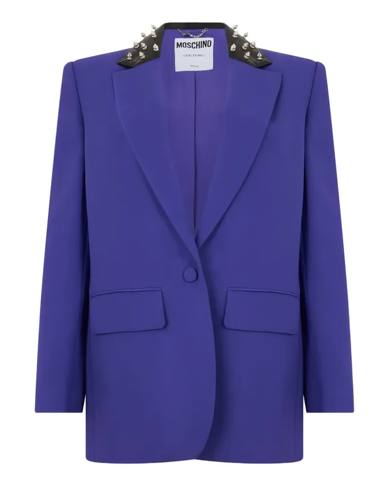 Moschino single-breasted blazer - Violett Violett