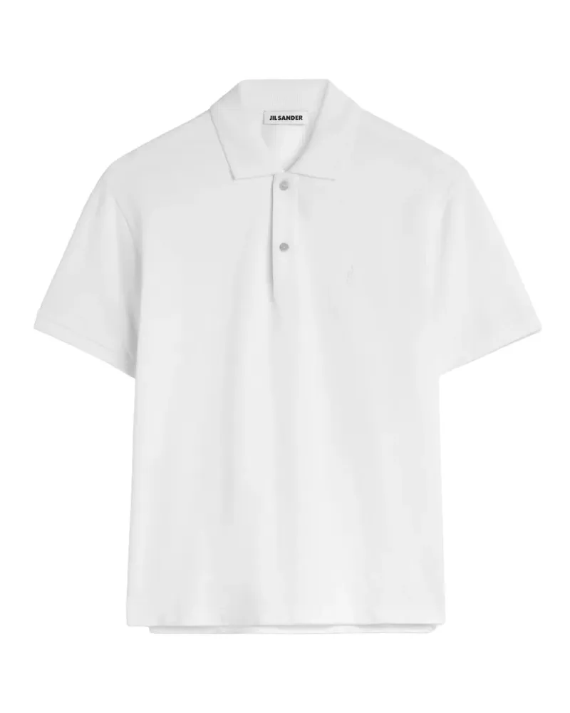 Jil Sander Poloshirt mit kurzen Ärmeln - Weiß Weiß