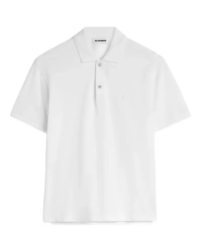 Jil Sander Poloshirt mit kurzen Ärmeln - Weiß Weiß