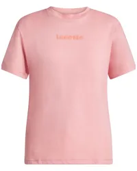 Lacoste T-Shirt mit Logo-Print Rosa