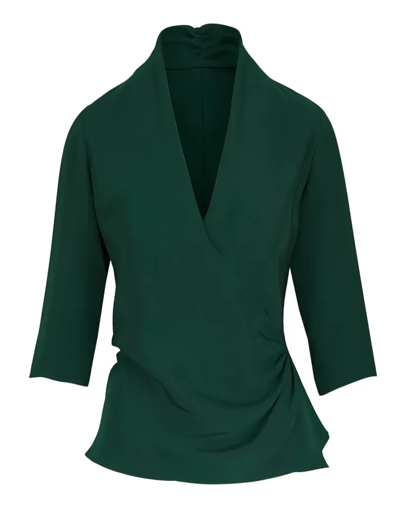 Peter Cohen Drapierte Bluse - Grün Grün