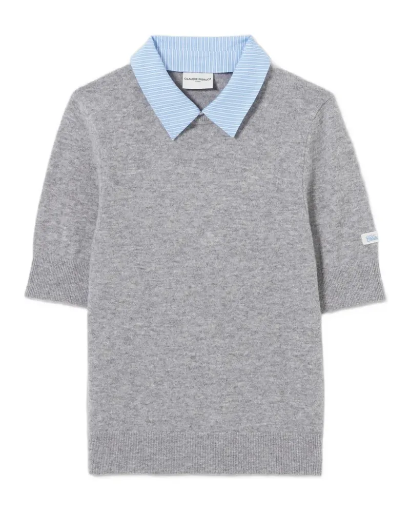 Claudie Pierlot layered wool jumper - Grau Grau