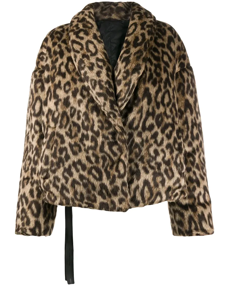 Unravel Jacke mit Leo-Print - Nude Nude