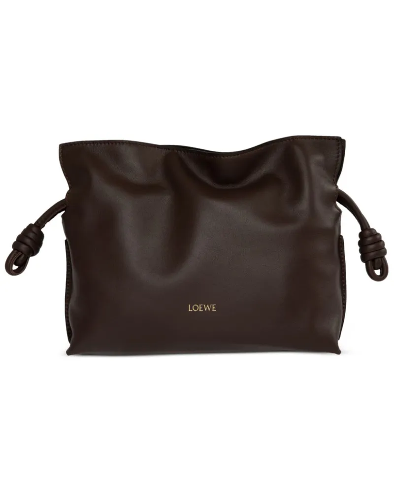 Loewe Mini Flamenco Clutch aus Nappaleder - Braun Braun