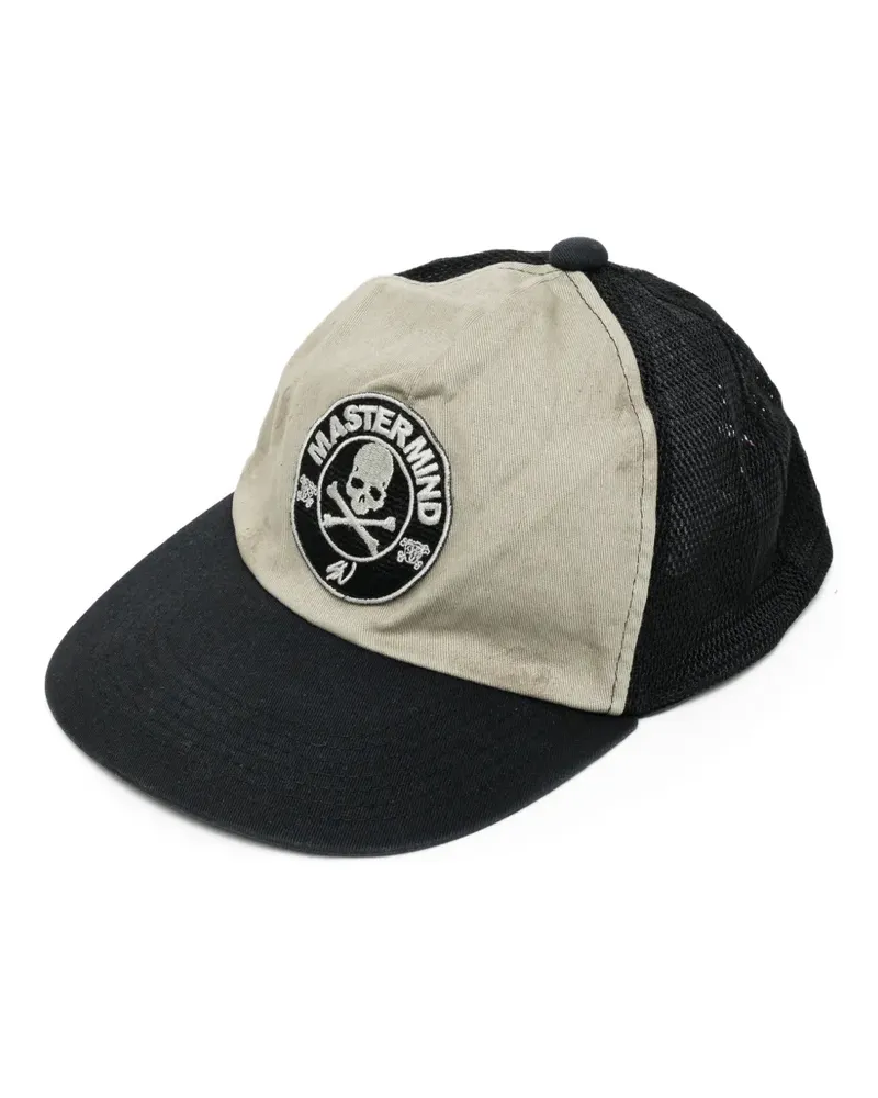 Mastermind Japan logo-patch mesh-panel baseball cap - Schwarz Schwarz