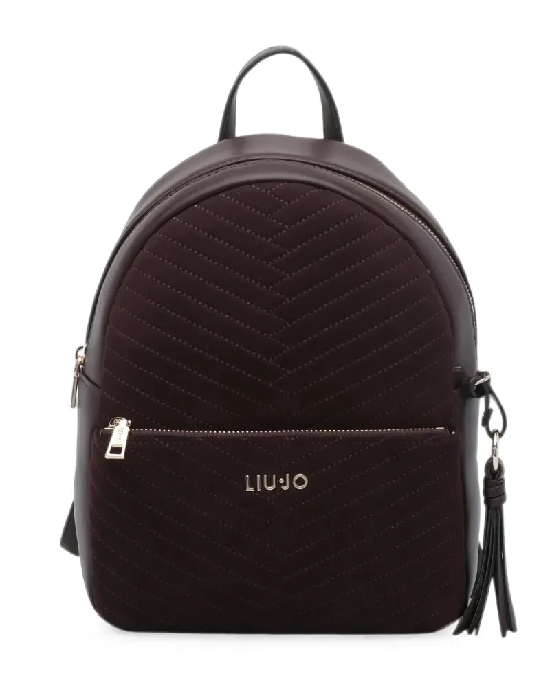 Liu Jo chevron-quilted tassel backpack - Rot Rot