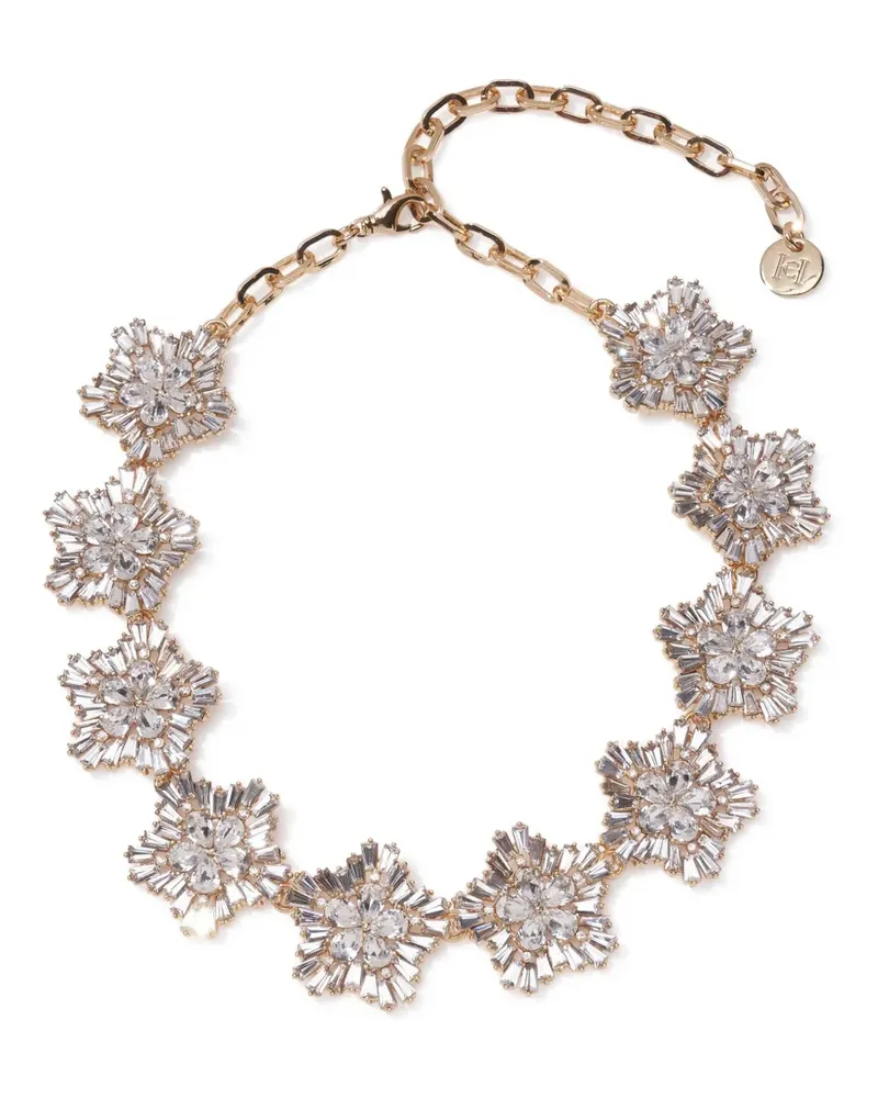Carolina Herrera New York Snowflake Halskette mit Kristallen - Gold Gold