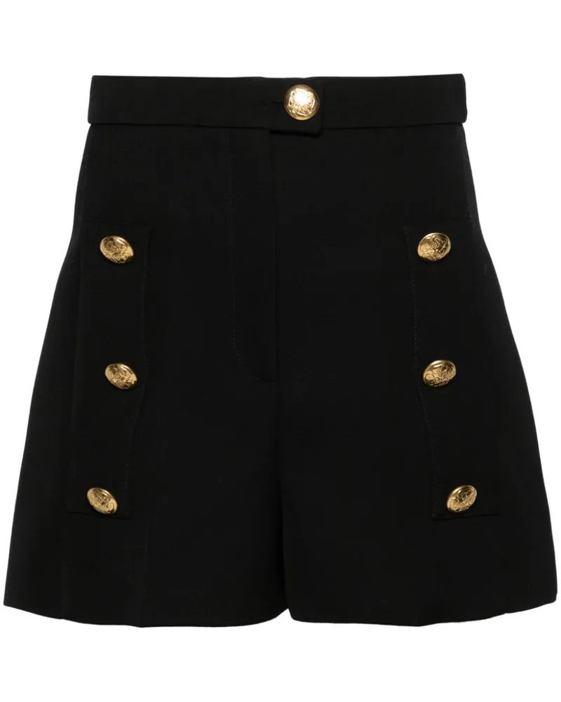 Alexander McQueen Shorts mit Knöpfen - Schwarz Schwarz