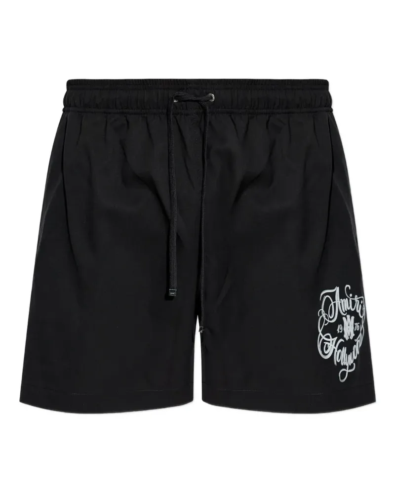 Amiri printed drawstring swim shorts - Schwarz Schwarz