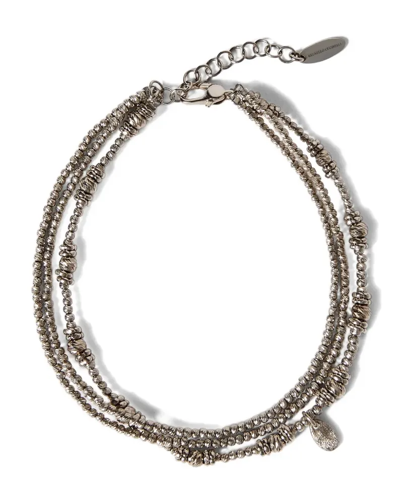 Brunello Cucinelli sterling silver anklet - Silber Silber