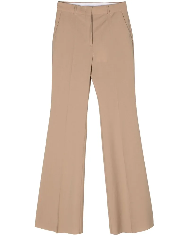SPORTMAX Ausgestellte High-Waist-Hose - Nude Nude