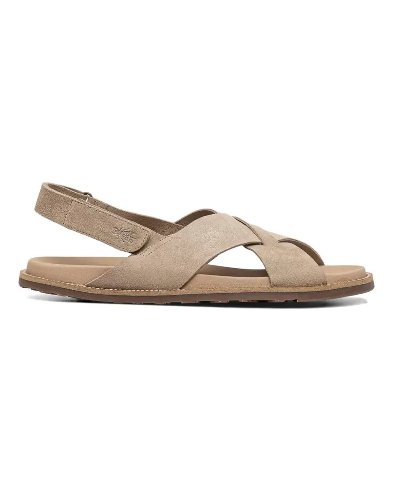 Fly London crossover-strap touch-strap sandals - Nude Nude