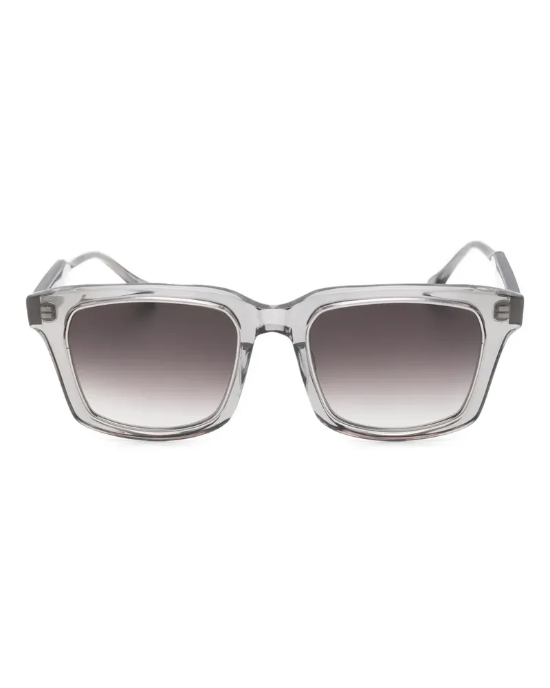 MATSUDA M1040 Sonnenbrille mit eckigem Gestell - Silber Silber