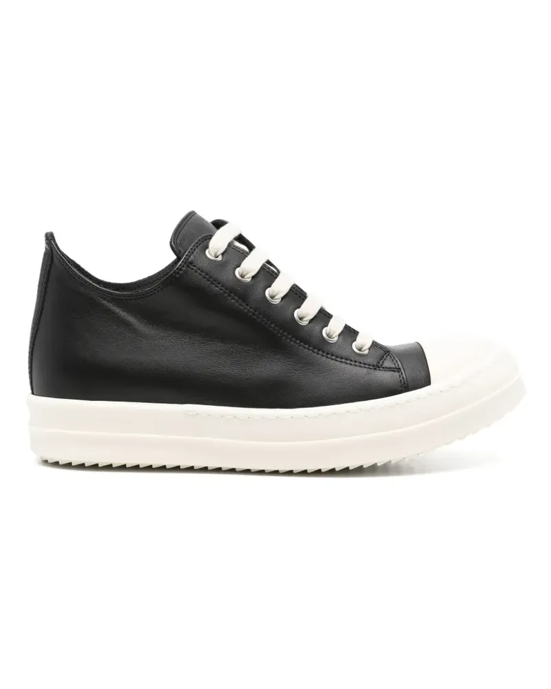 Rick Owens leather sneakers - Schwarz Schwarz