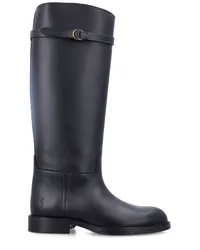 Ralph Lauren Stiefel mit Polo Pony Schwarz