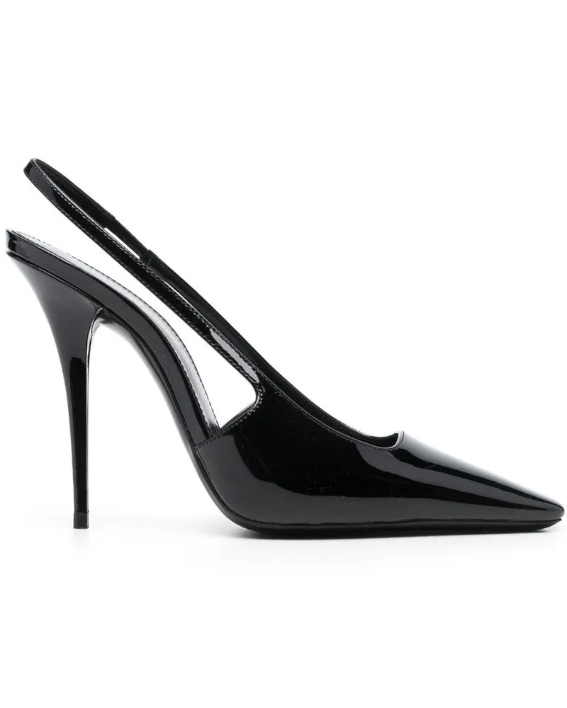 Saint Laurent Pumps mit eckiger Kappe - Schwarz Schwarz