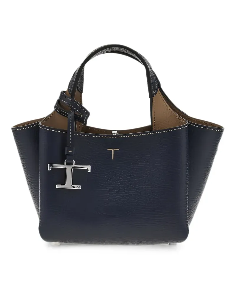 TOD'S pebbled leather mini bag - Blau Blau