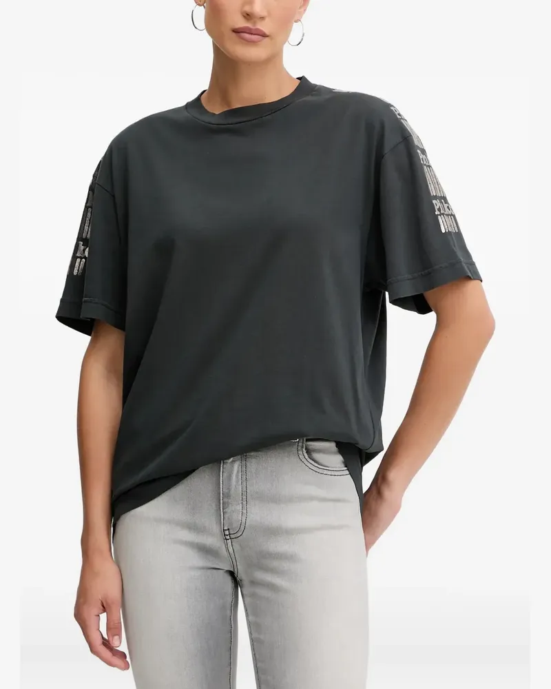 Pinko T-Shirt mit Logo-Rückenausschnitt - Grau Grau