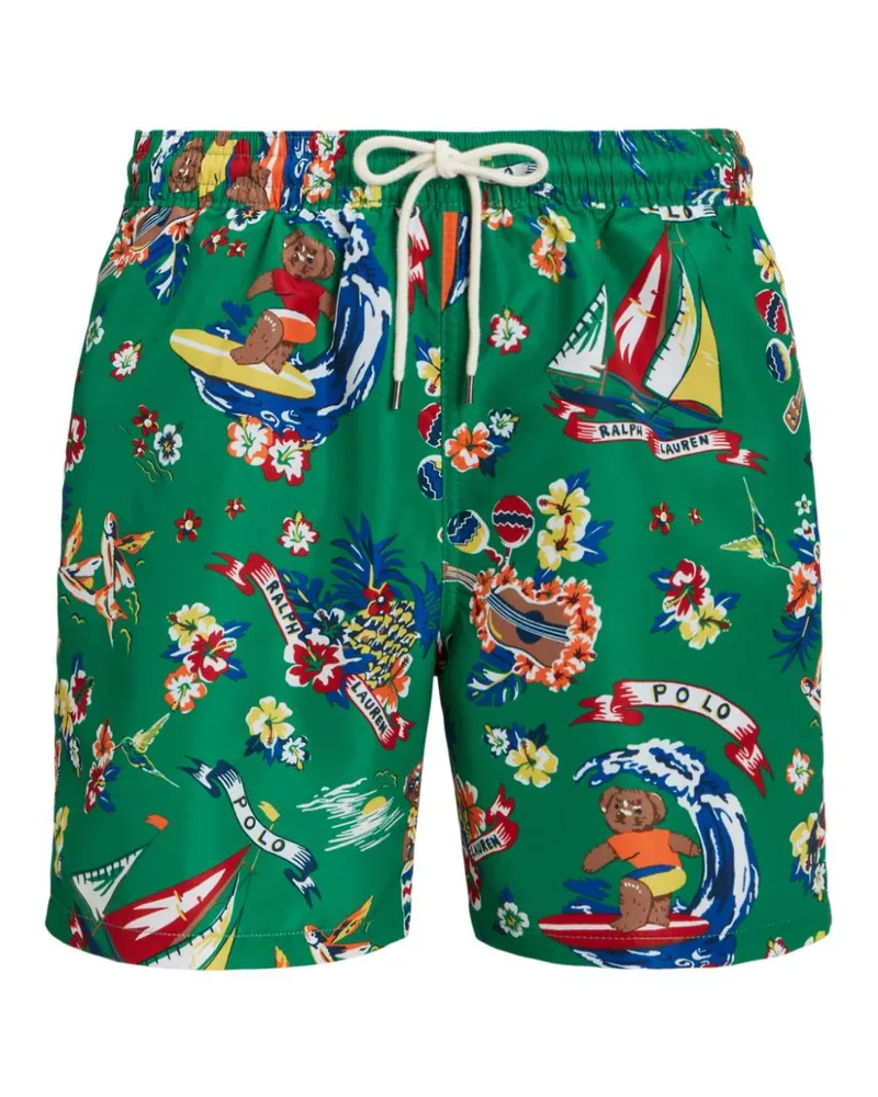 Ralph Lauren Badeshorts mit grafischem Print - Grün Grün