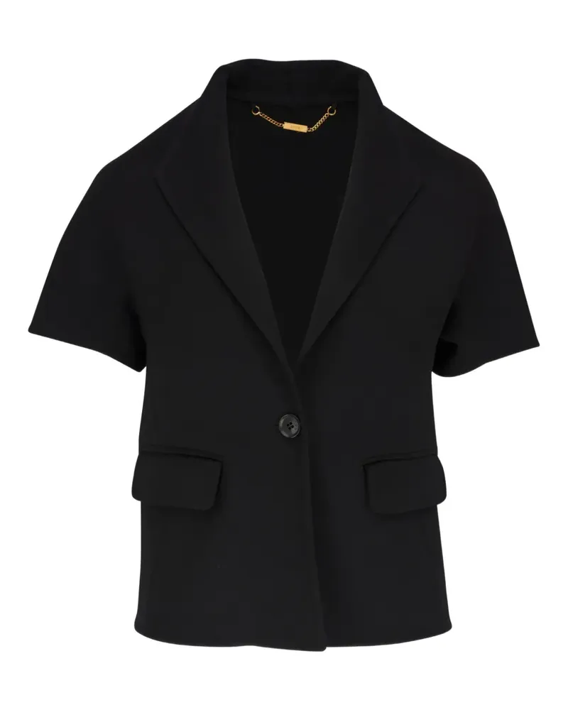 Kiton Kurzärmeliger Blazer - Schwarz Schwarz