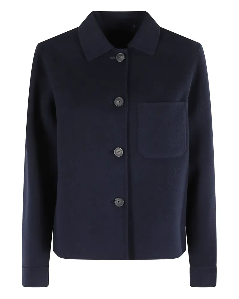 Max Mara Nordic Hemdjacke mit Knöpfen - Blau Blau
