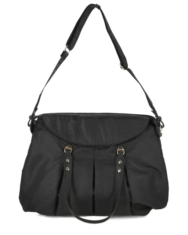 Borbonese Handtasche aus Leder - Schwarz Schwarz