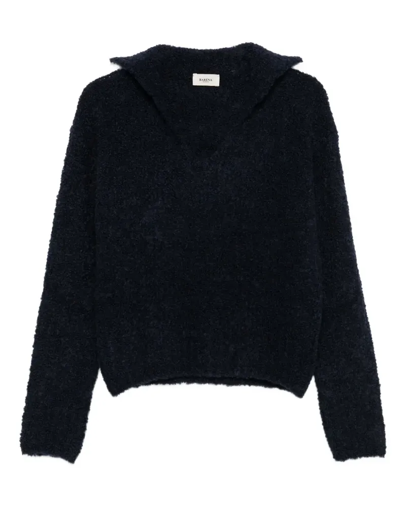 BARENA Pullover aus Bouclé - Blau Blau