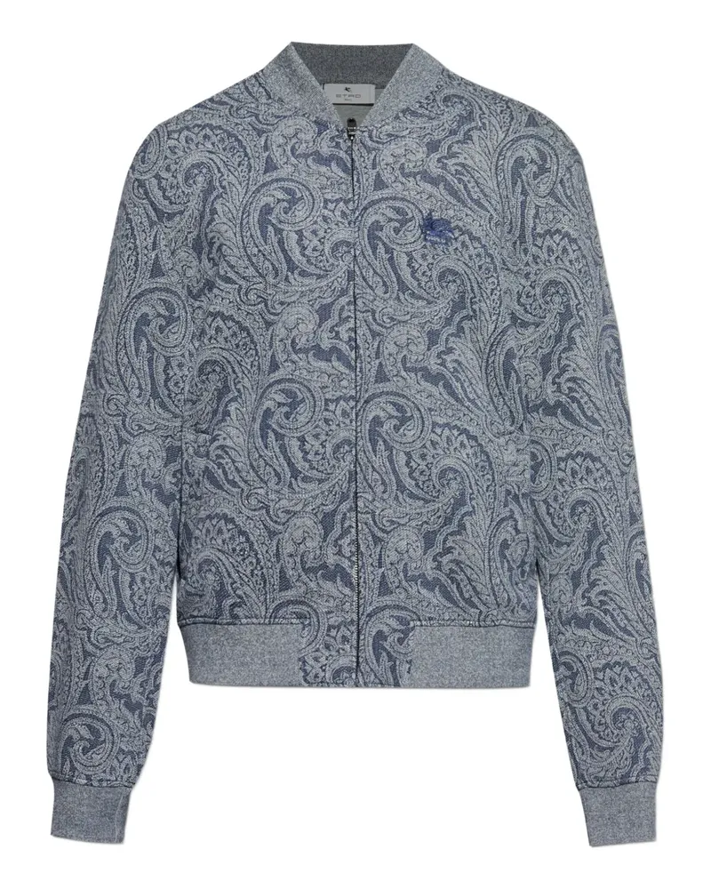 Etro Bomberjacke mit Paisley-Print - Blau Blau