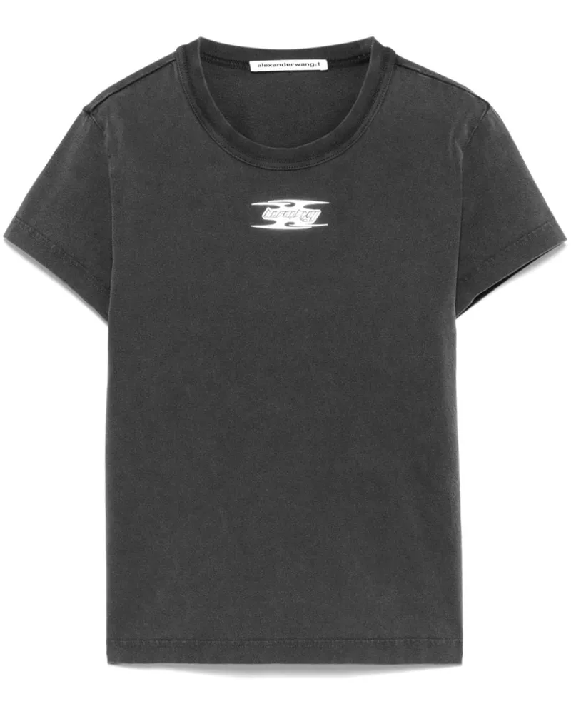 Alexander Wang T-Shirt mit Logo - Grau Grau