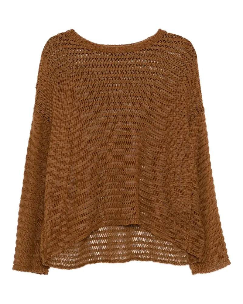 Eileen Fisher Oberteil mit Kordelzug - Braun Braun