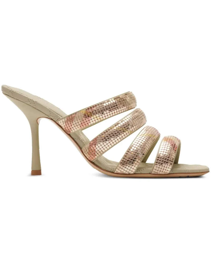 Burberry Mules mit Mesh-Riemen 90mm - Rosa Rosa