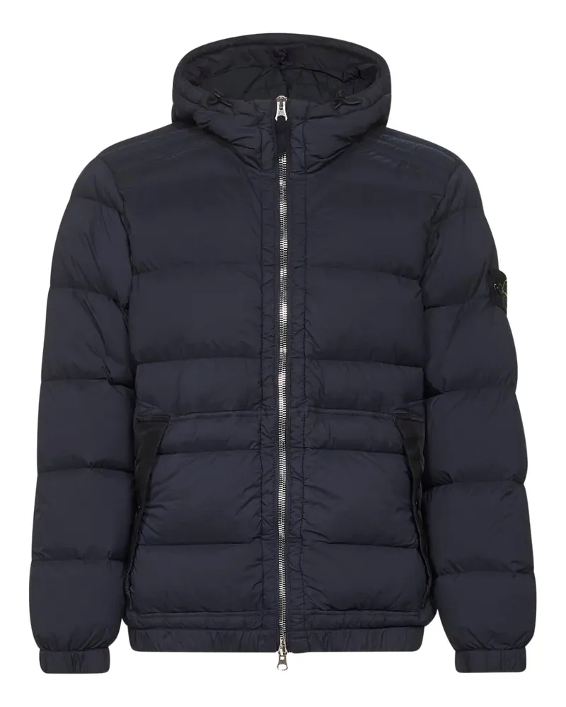 Stone Island Wattierte Jacke mit doppeltem Reißverschluss - Blau Blau