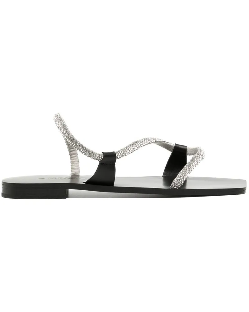 SENSO Sandalen mit Kristallen Silber