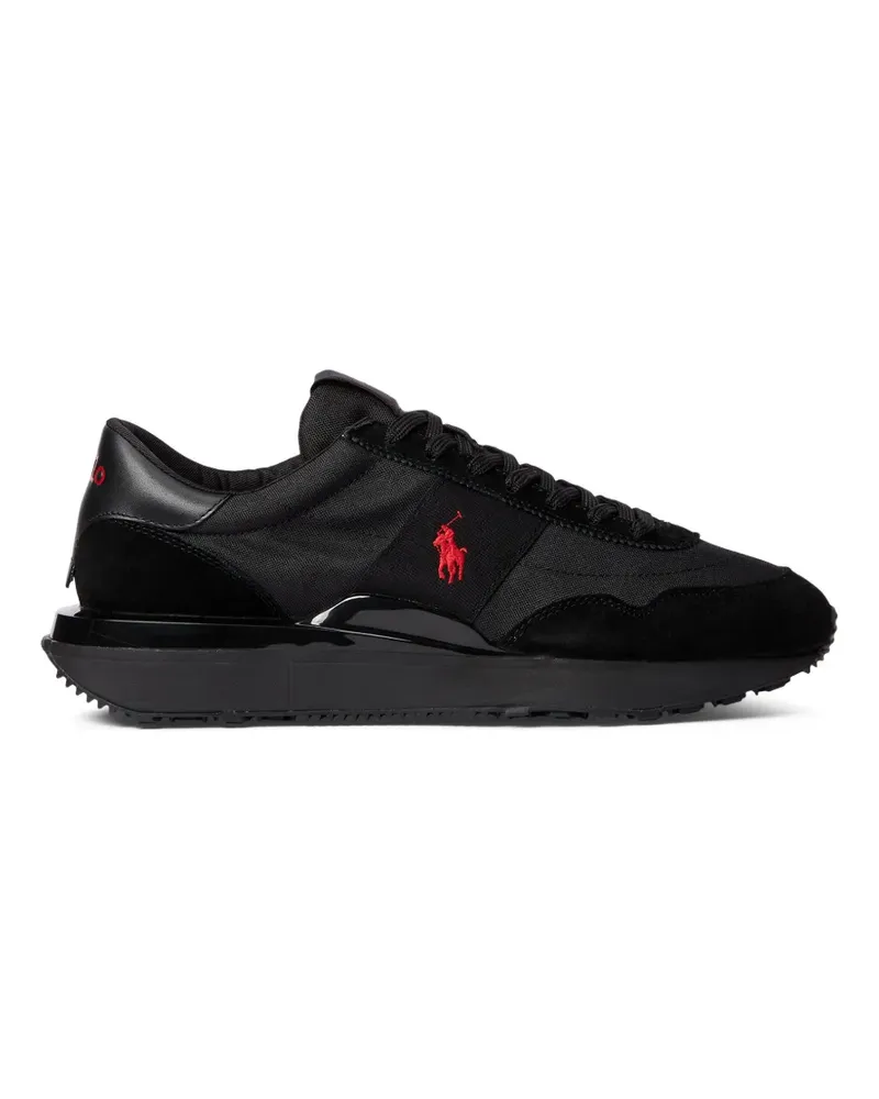 Ralph Lauren Sneakers mit Logo-Patch - Schwarz Schwarz